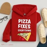Pizza Fixes Everything Hoodie thumb 4
