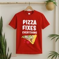 Pizza Fixes Everything T-Shirt thumb 2
