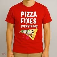 Pizza Fixes Everything T-Shirt thumb 3