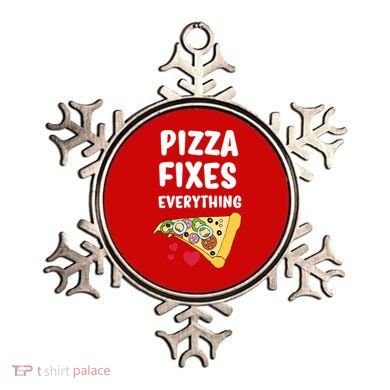 Pizza Fixes Everything Ornament