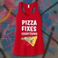 Pizza Fixes Everything Women's Tank Top thumb 3