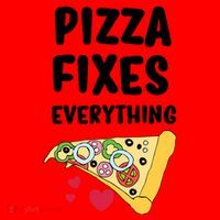 Pizza Fixes Everything Santa Hat thumb 1