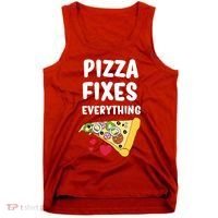 Pizza Fixes Everything Tank Top thumb 0