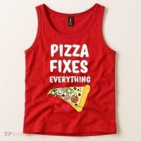 Pizza Fixes Everything Tank Top thumb 2
