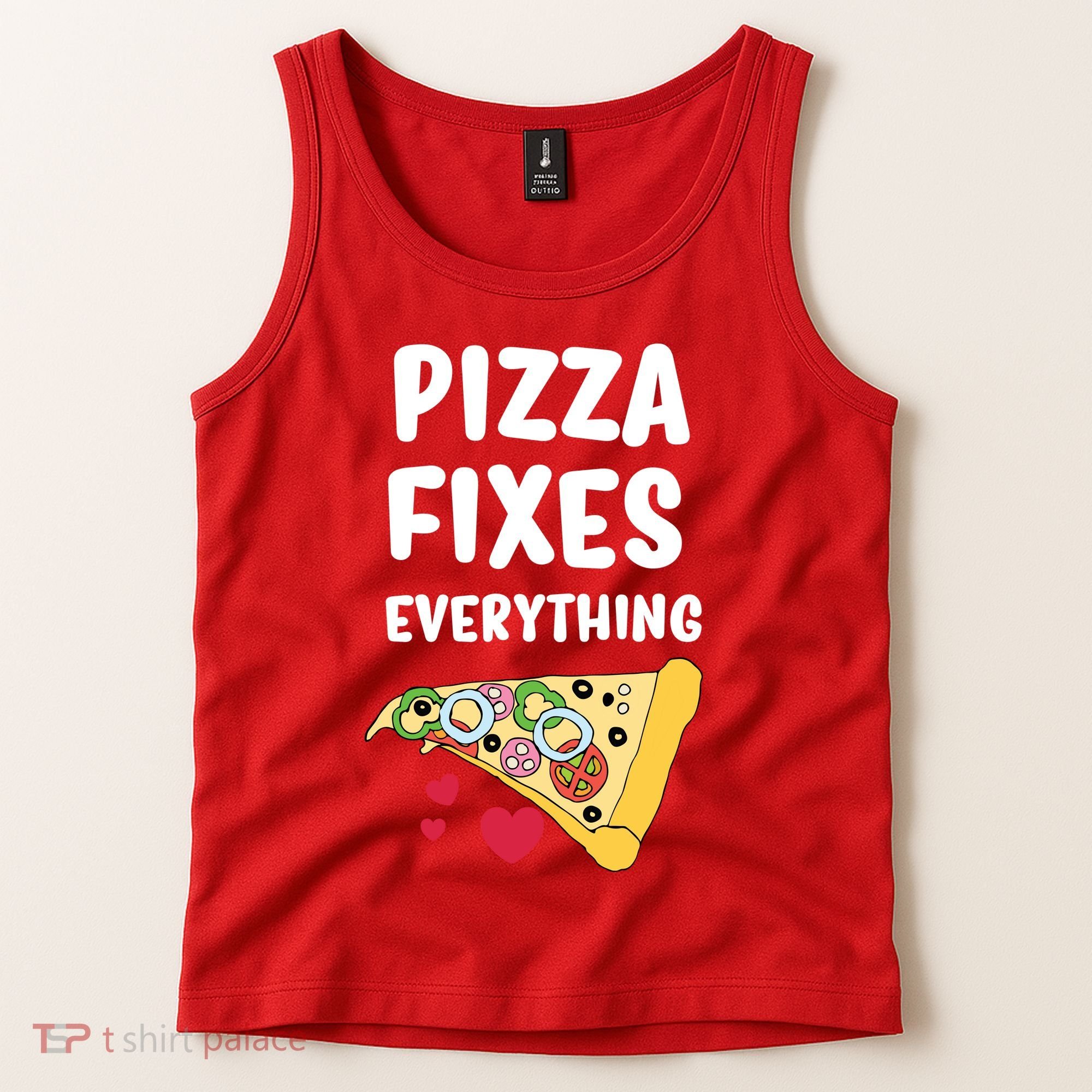 Pizza Fixes Everything Tank Top