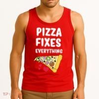 Pizza Fixes Everything Tank Top thumb 3