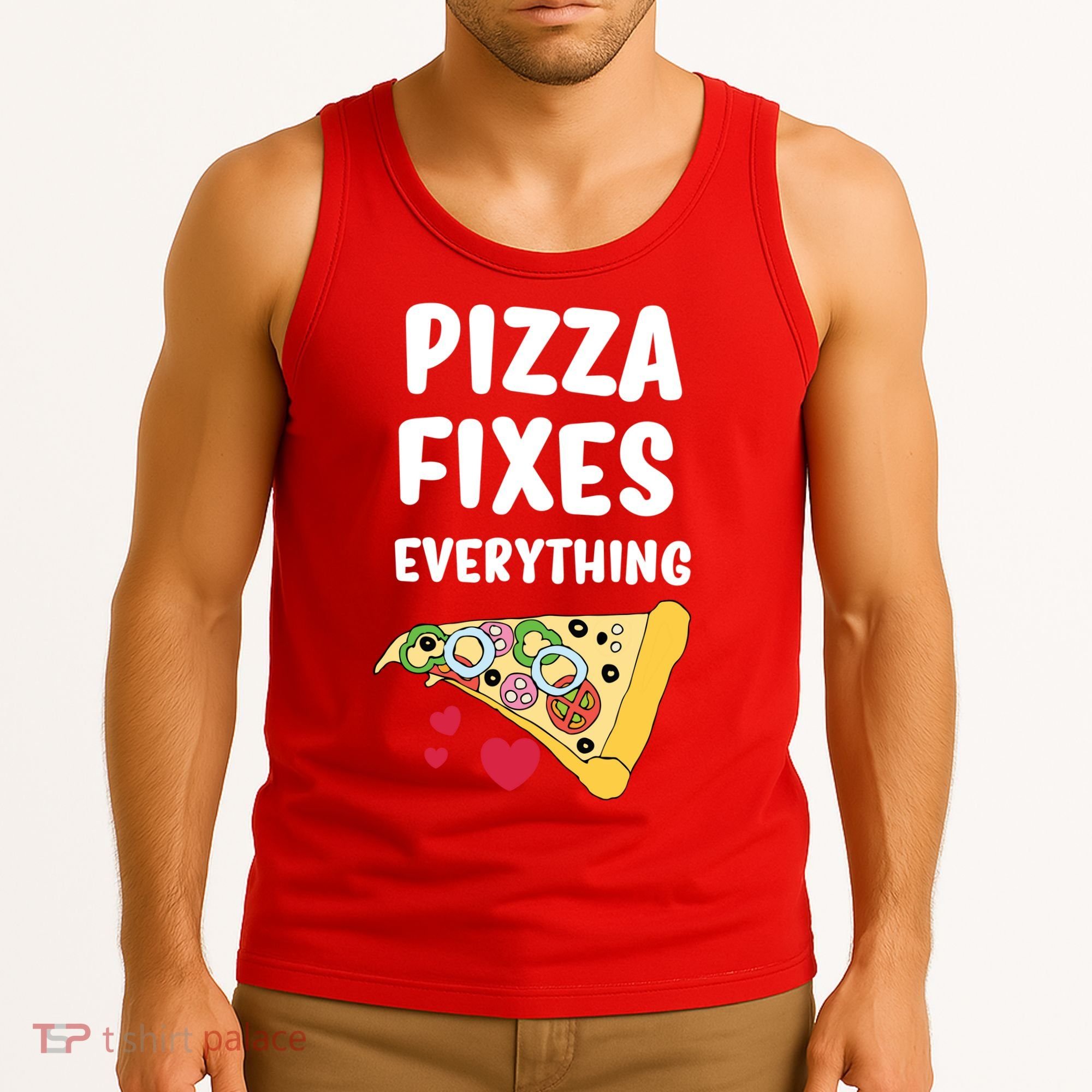 Pizza Fixes Everything Tank Top