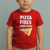 Pizza Fixes Everything Toddler T-Shirt thumb 2