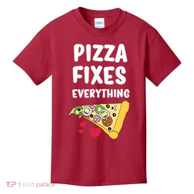 Pizza Fixes Everything Kids T-Shirt