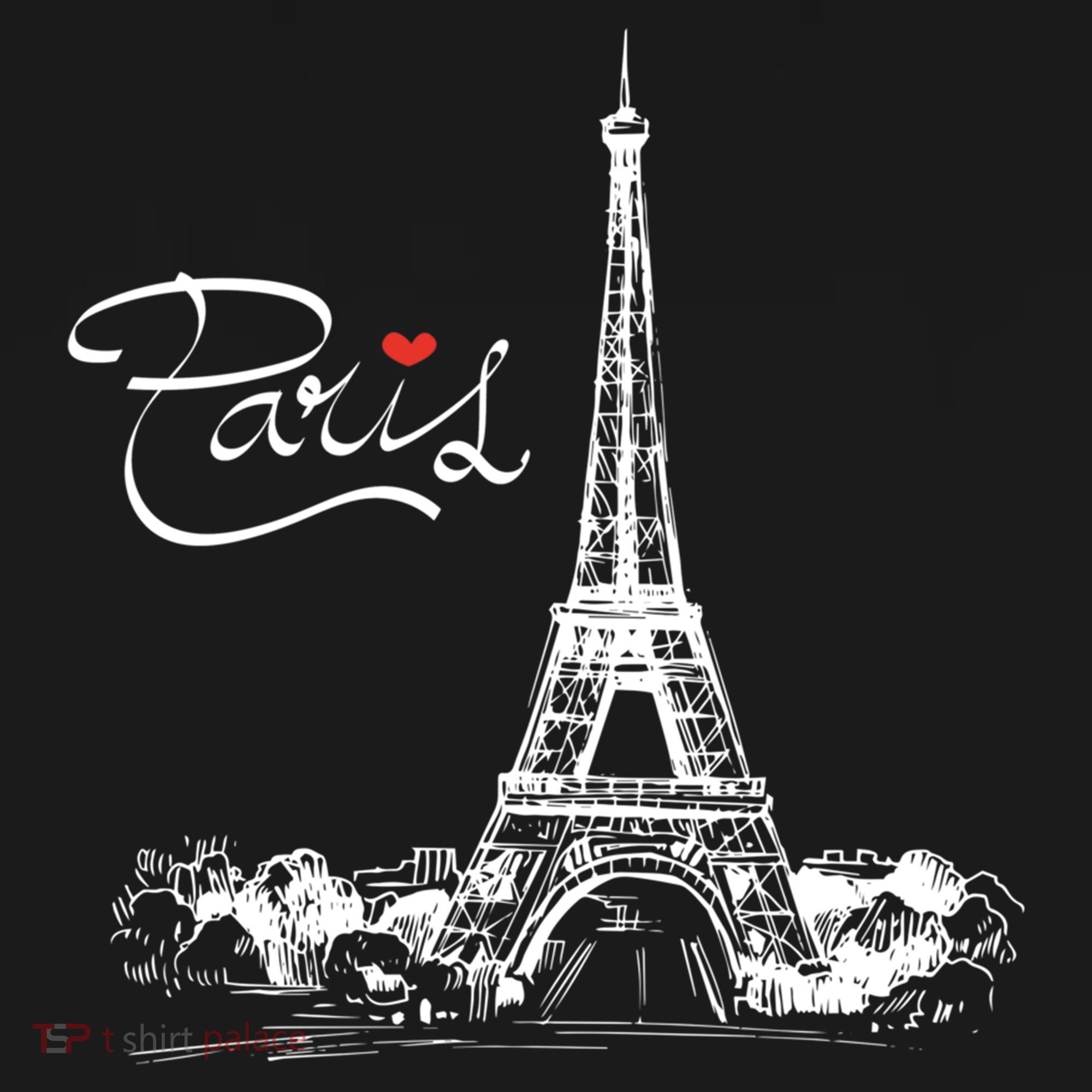 Paris France Eiffel Tower I Love Paris French Souvenir Gift Women's Hoodie