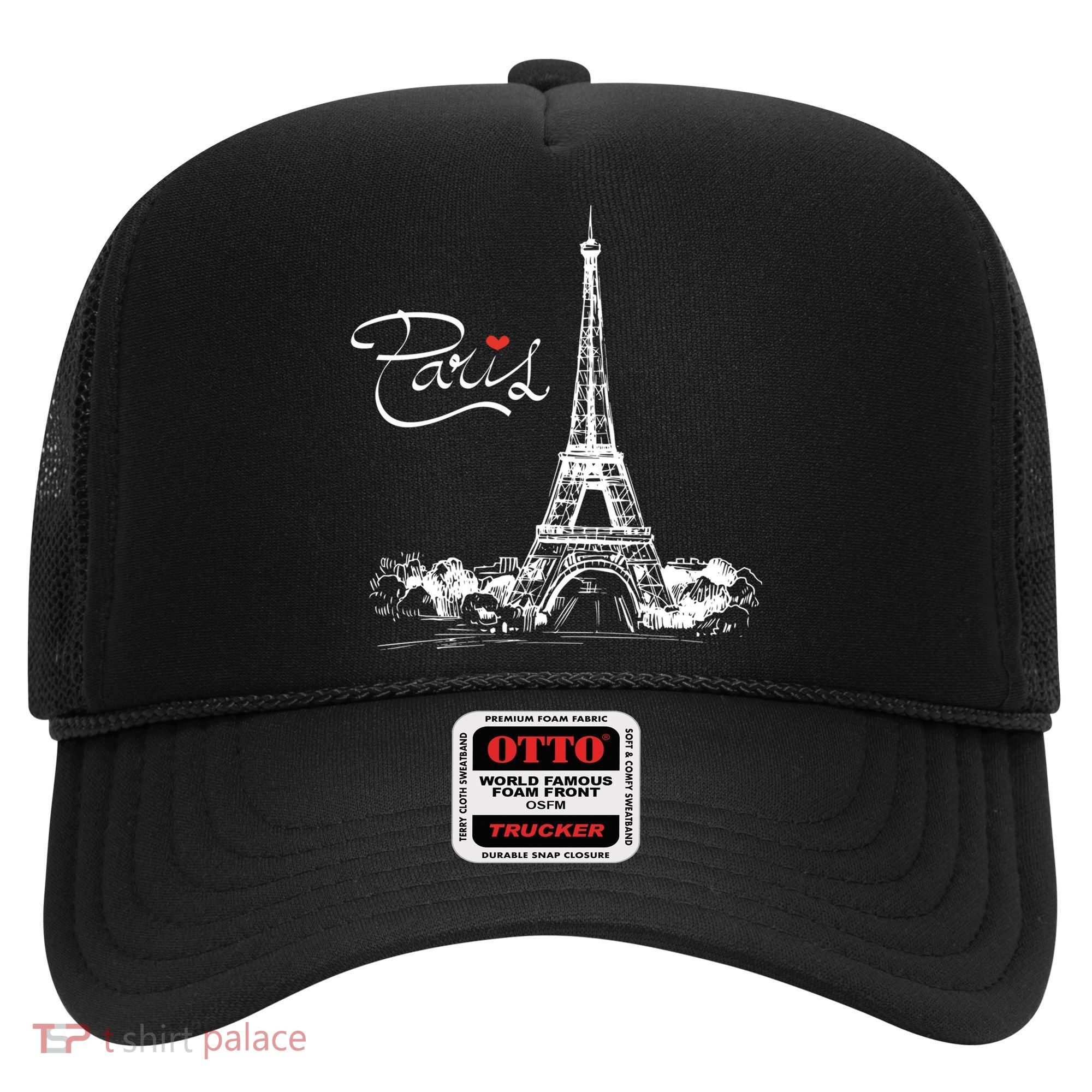 Paris France Eiffel Tower I Love Paris French Souvenir Gift Hat