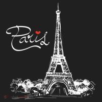 Paris France Eiffel Tower I Love Paris French Souvenir Gift Golf Towel thumb 3