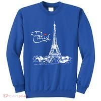 Paris France Eiffel Tower I Love Paris French Souvenir Gift Sweatshirt thumb 0