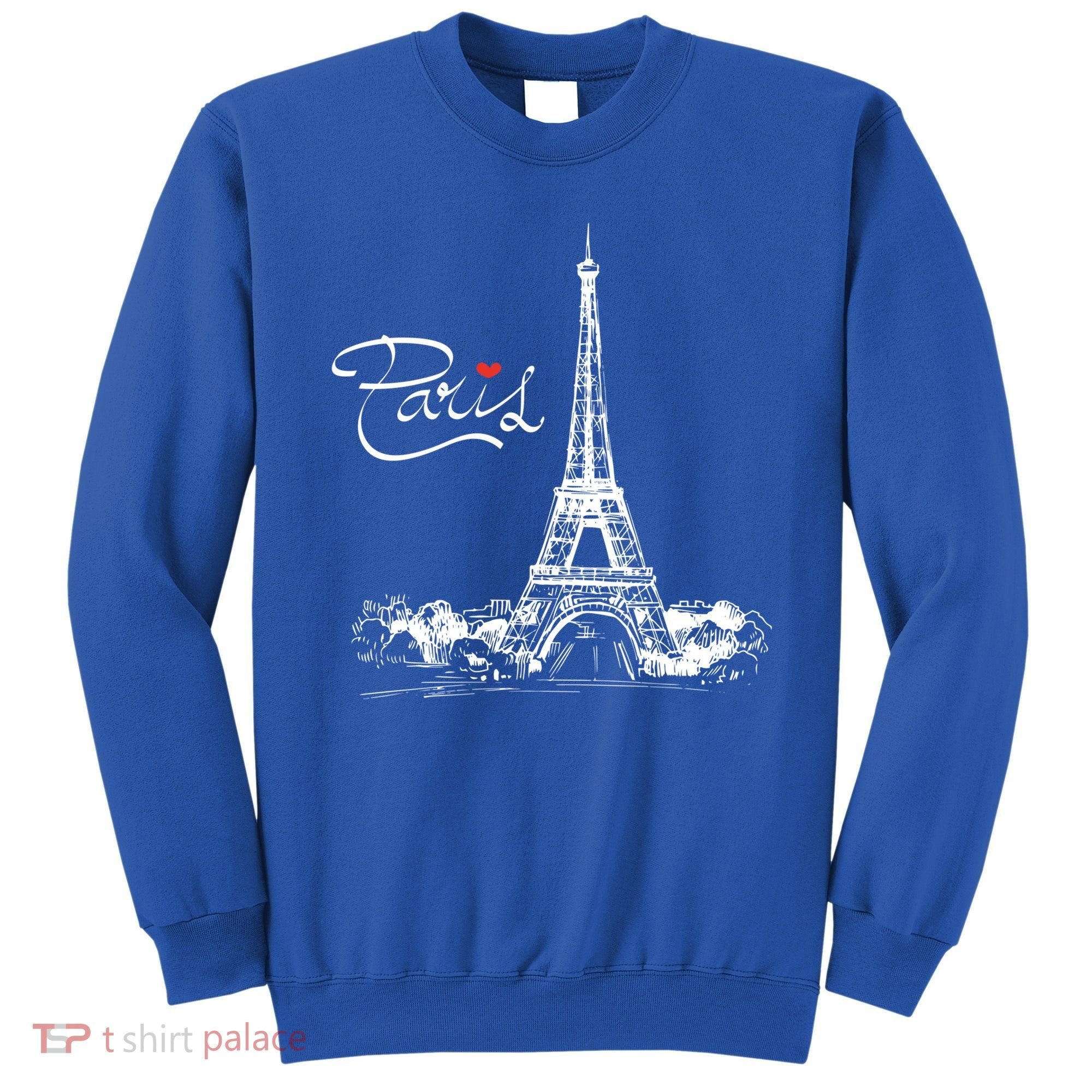 Paris France Eiffel Tower I Love Paris French Souvenir Gift Sweatshirt