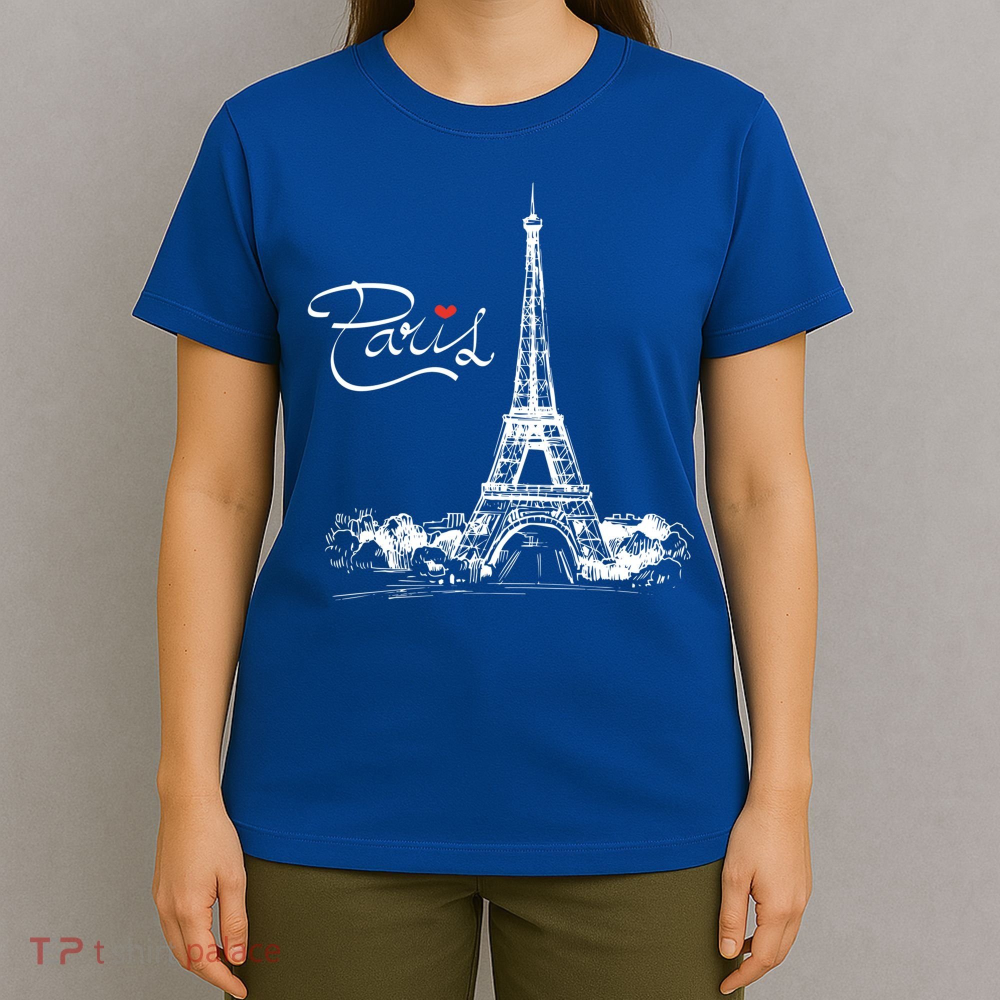 Paris France Eiffel Tower I Love Paris French Souvenir Gift T-Shirt