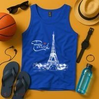 Paris France Eiffel Tower I Love Paris French Souvenir Gift Tank Top thumb 4