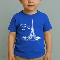 Paris France Eiffel Tower I Love Paris French Souvenir Gift Toddler T-Shirt thumb 2