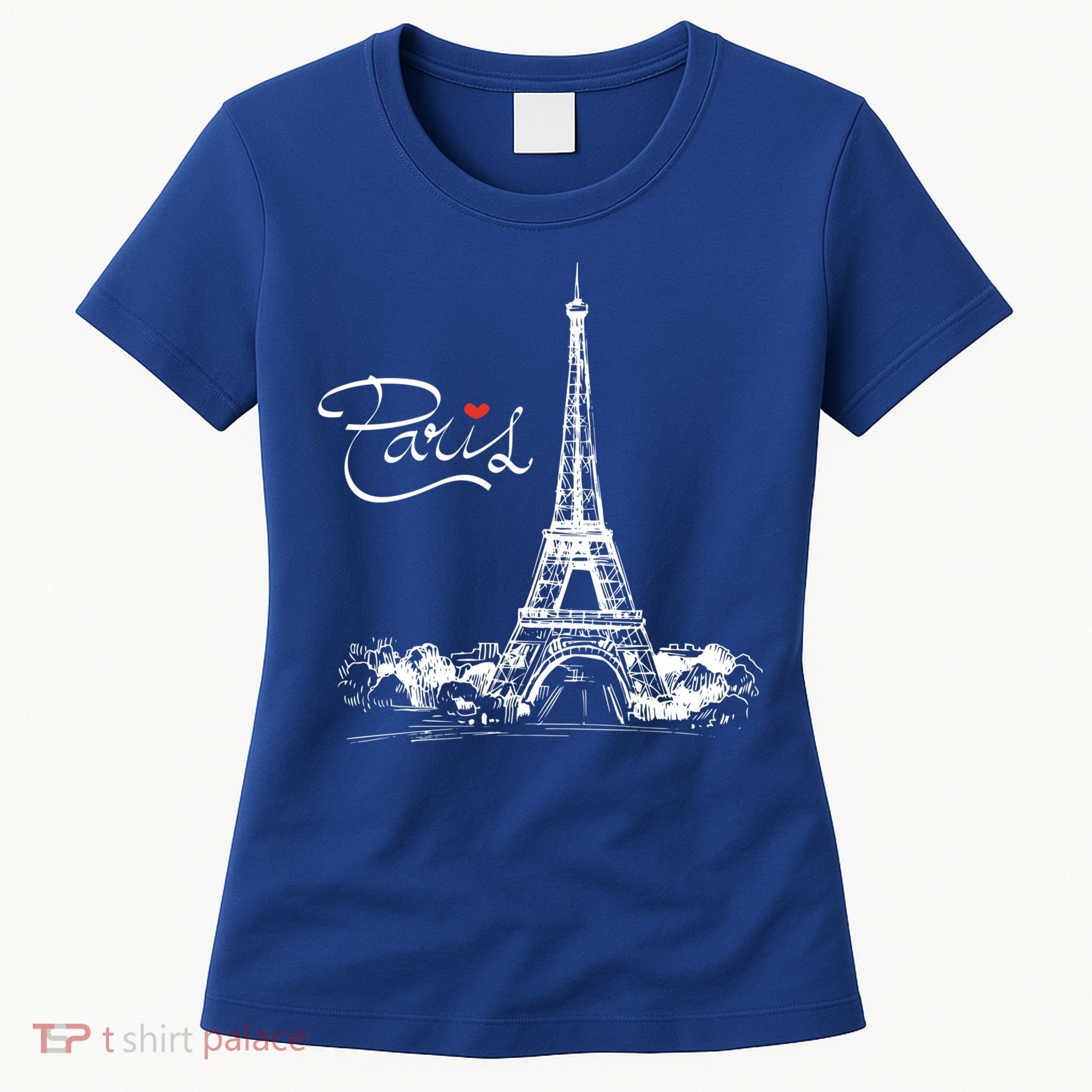 Paris France Eiffel Tower I Love Paris French Souvenir Gift Women's T-Shirt