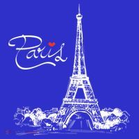 Paris France Eiffel Tower I Love Paris French Souvenir Gift Women's T-Shirt thumb 6