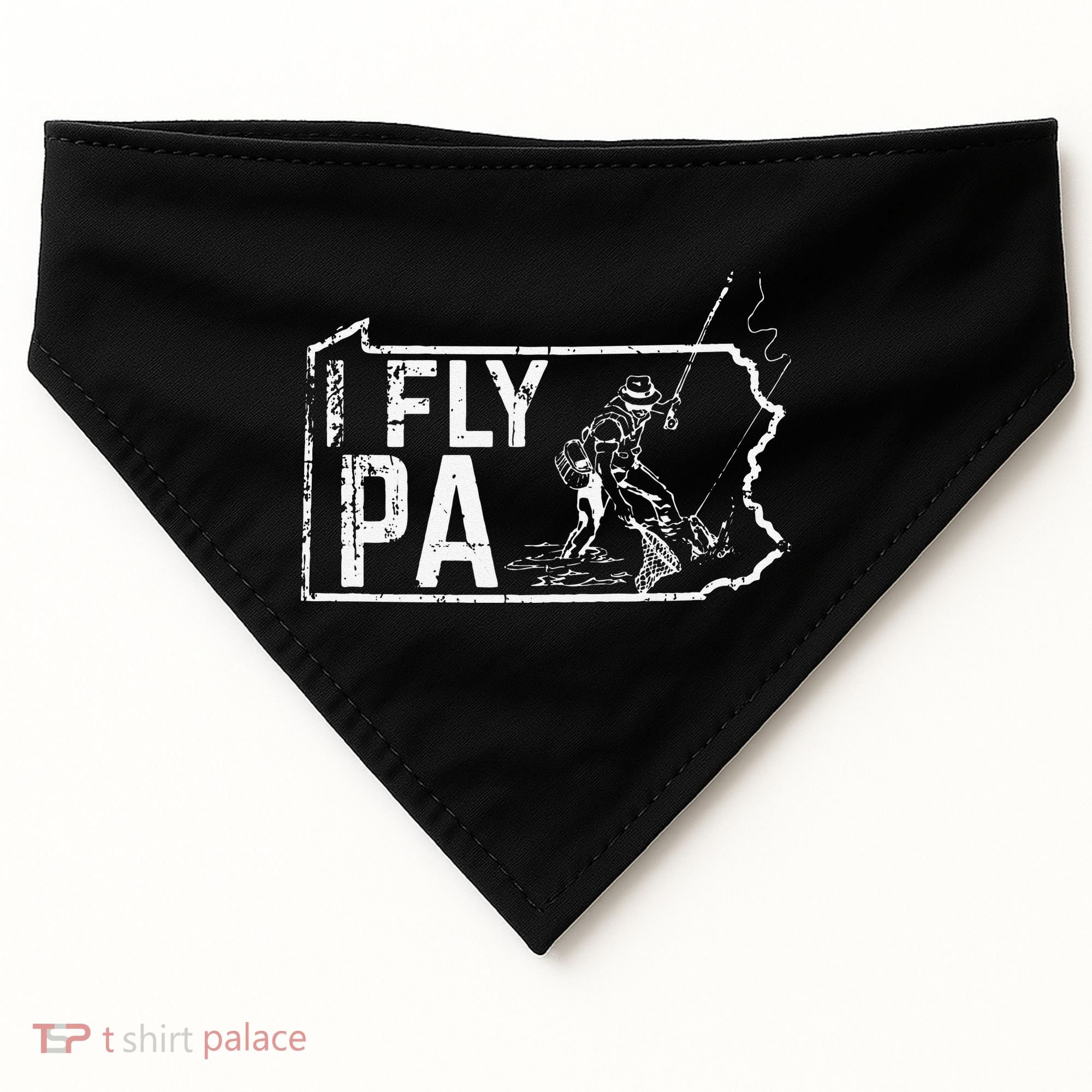 Pennsylvania Fly Fishing Fisherman USA-Made Doggie Bandana