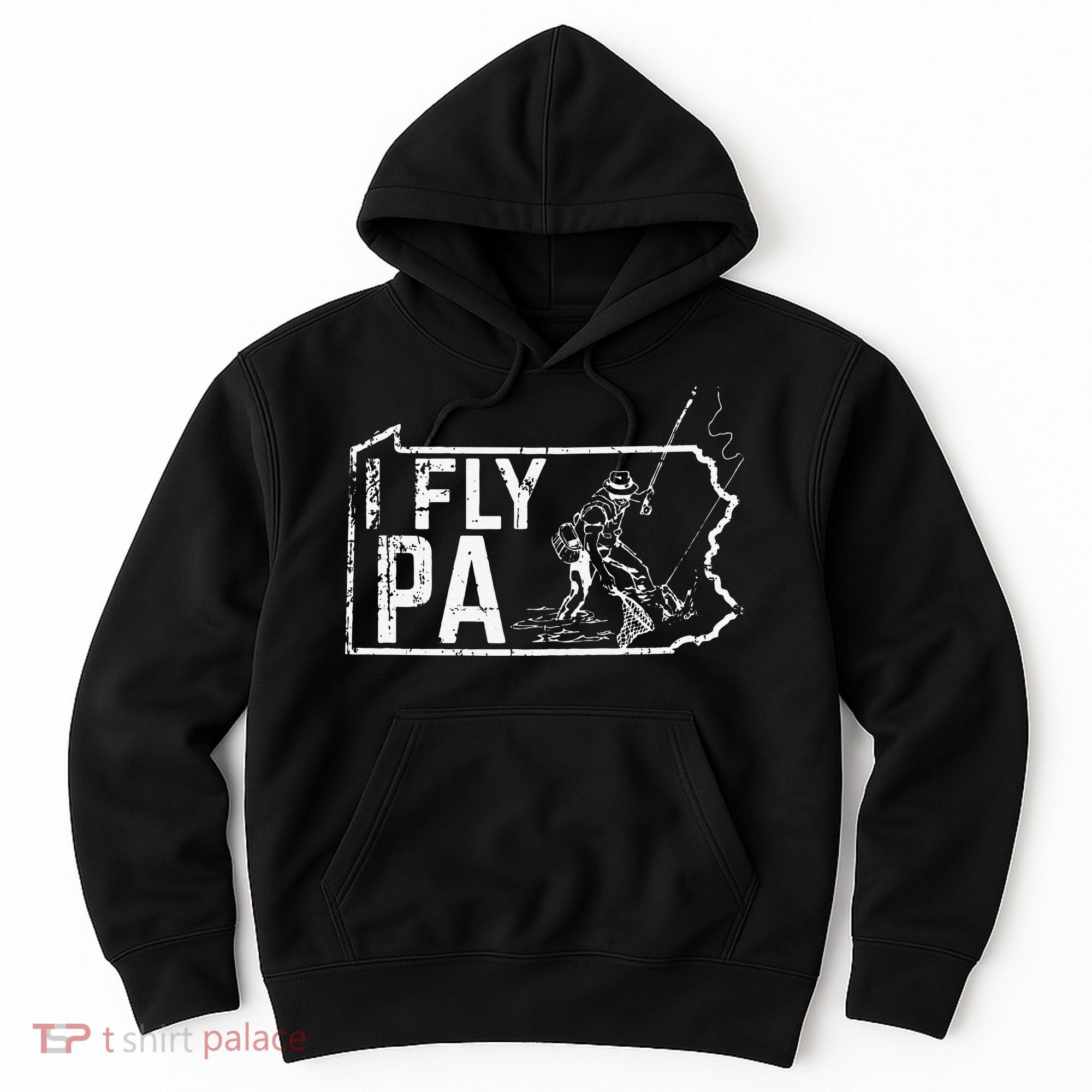 Pennsylvania Fly Fishing Fisherman Hoodie