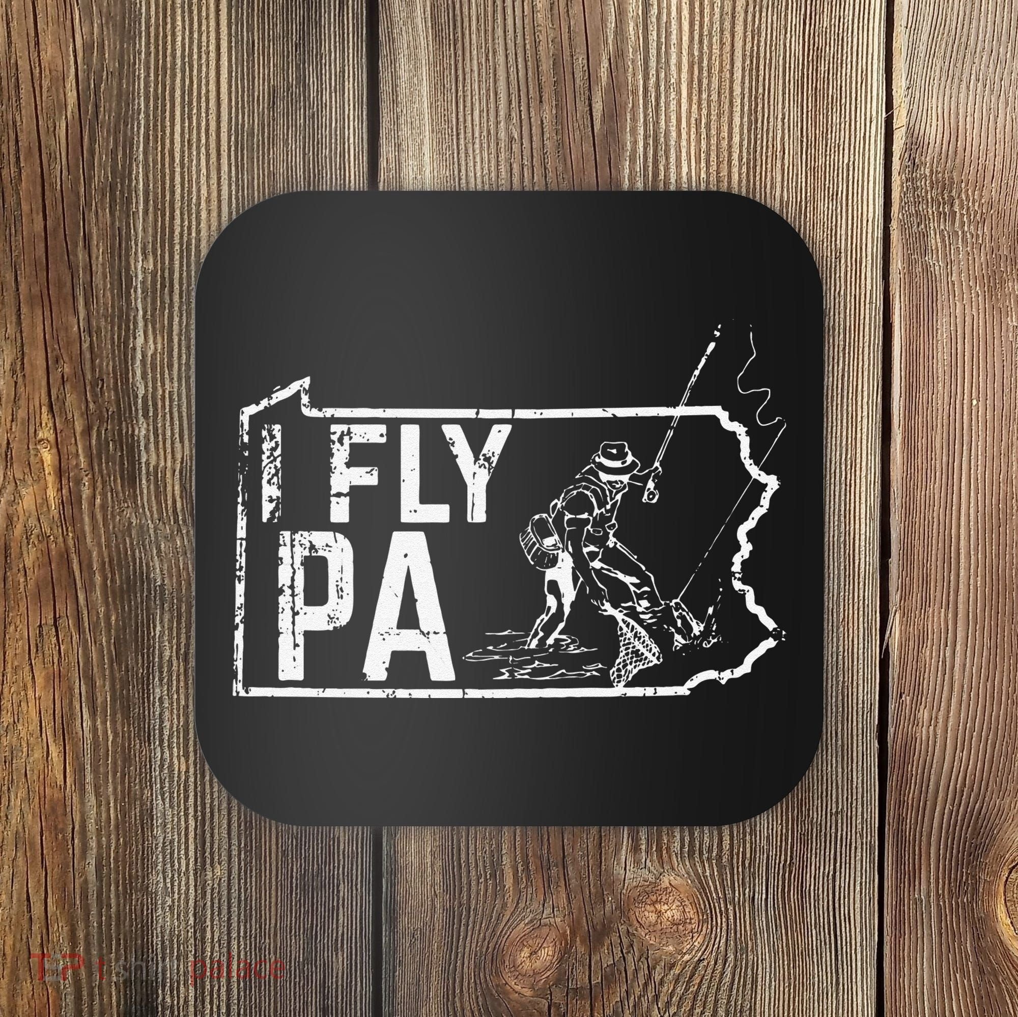 Pennsylvania Fly Fishing Fisherman Coaster