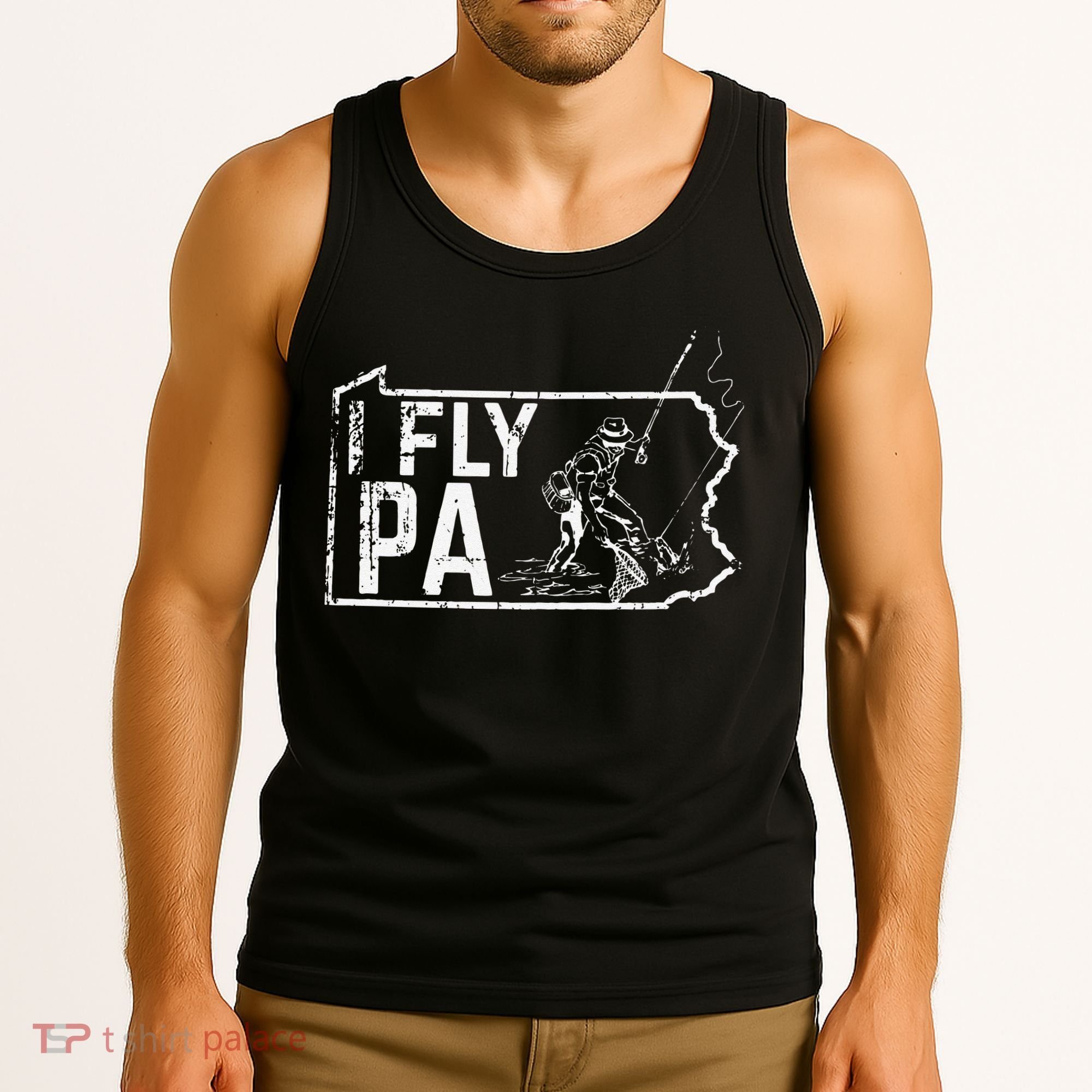 Pennsylvania Fly Fishing Fisherman Tank Top