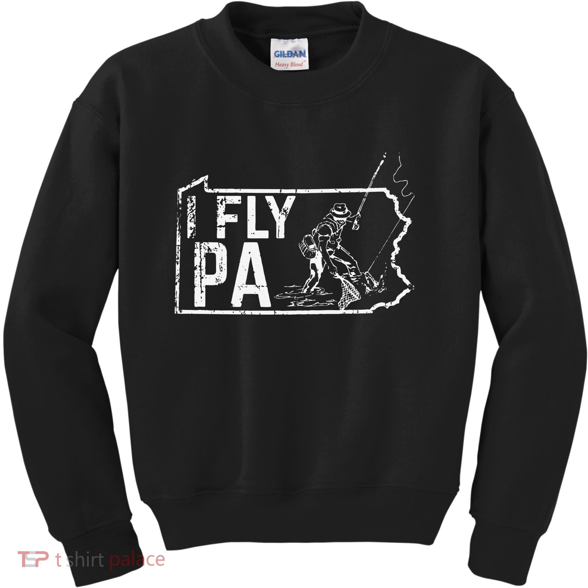 Pennsylvania Fly Fishing Fisherman Kids Sweatshirt