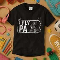 Pennsylvania Fly Fishing Fisherman Kids T-Shirt thumb 3