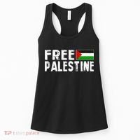 Palestine Flag Free Gaza Palestinian Proud Free Palestine Women's Tank Top thumb 0