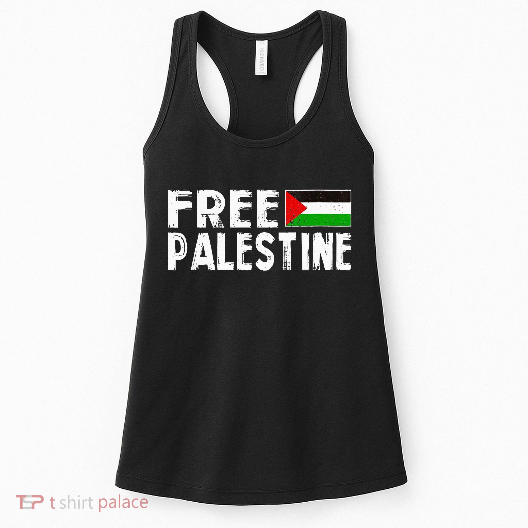 Palestine Flag Free Gaza Palestinian Proud Free Palestine Women's Tank Top