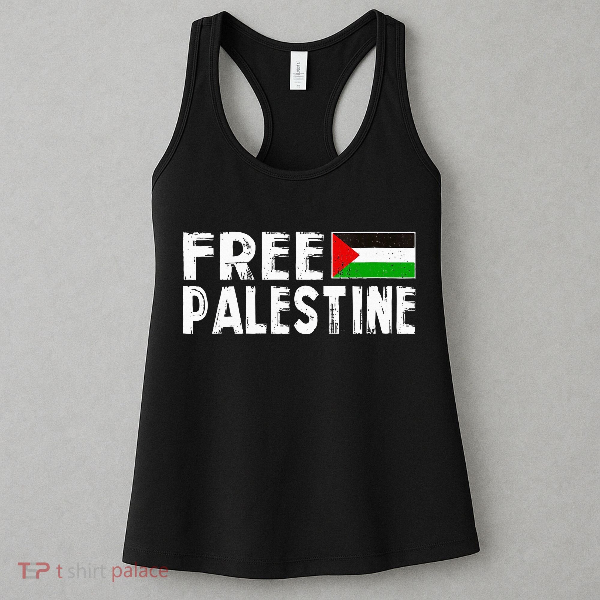 Palestine Flag Free Gaza Palestinian Proud Free Palestine Women's Tank Top