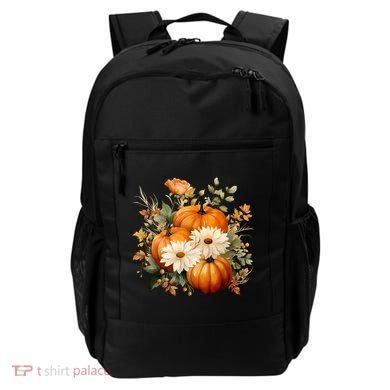 Pumpkin Fall Floral Festive Backpack