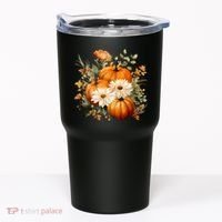 Pumpkin Fall Floral Festive Tumbler thumb 0