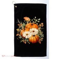 Pumpkin Fall Floral Festive Golf Towel thumb 0