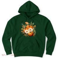 Pumpkin Fall Floral Festive Hoodie thumb 0