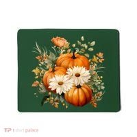 Pumpkin Fall Floral Festive Mousepad thumb 0