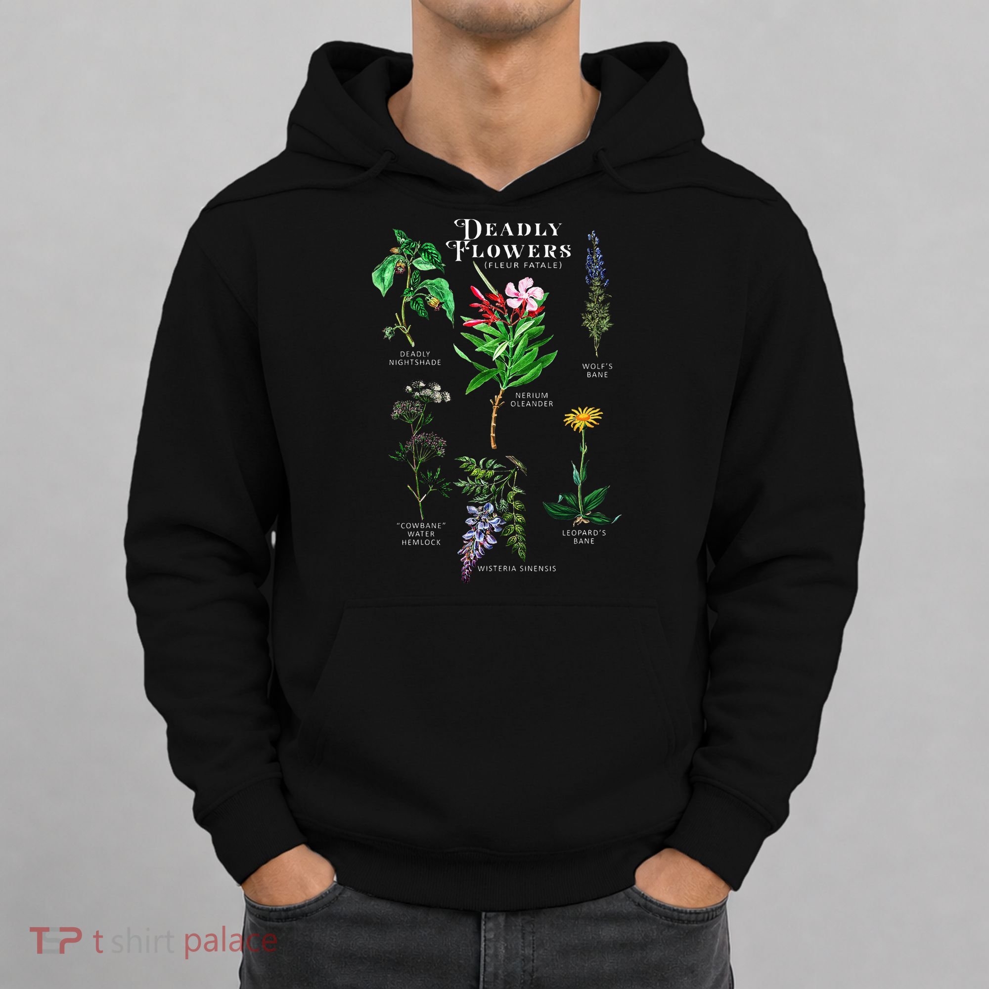 Poisonous Flowers Fleur Fatale Plant Halloween Gift Hoodie