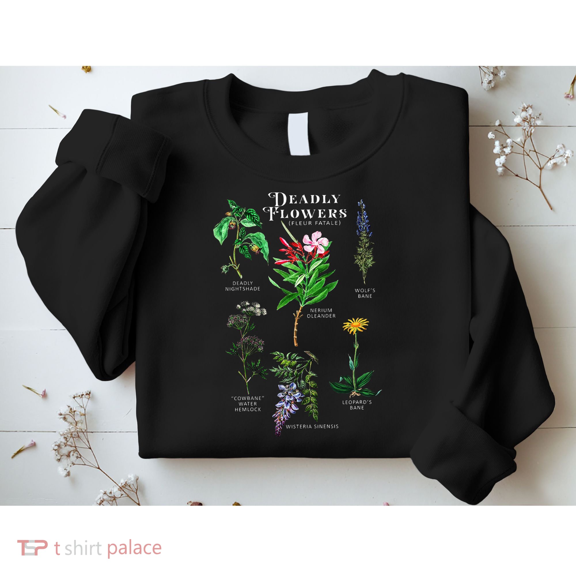 Poisonous Flowers Fleur Fatale Plant Halloween Gift Sweatshirt