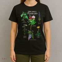Poisonous Flowers Fleur Fatale Plant Halloween Gift T-Shirt thumb 4