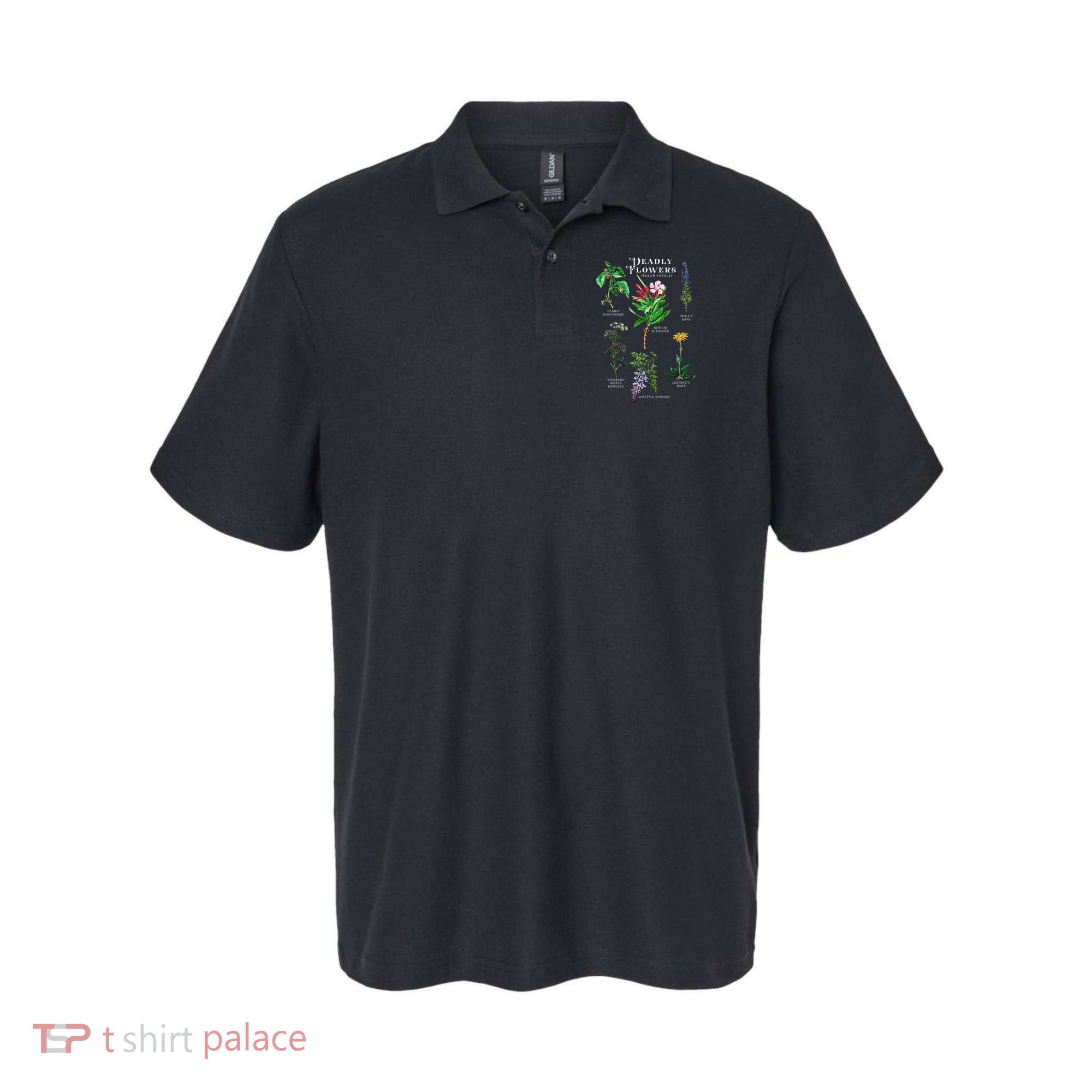 Poisonous Flowers Fleur Fatale Plant Halloween Gift Polo