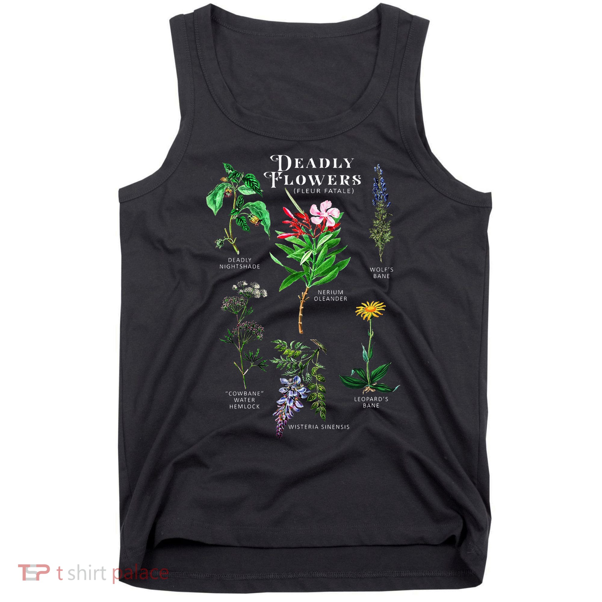 Poisonous Flowers Fleur Fatale Plant Halloween Gift Tank Top