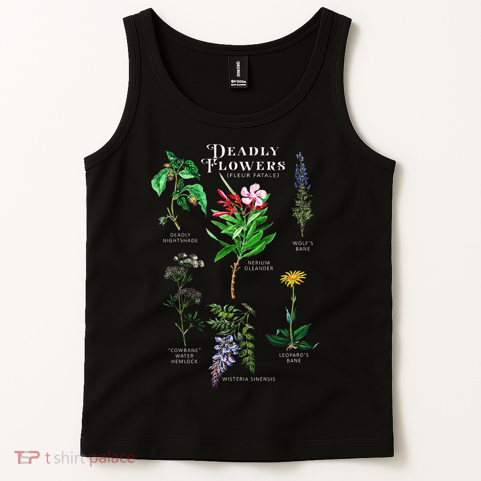 Poisonous Flowers Fleur Fatale Plant Halloween Gift Tank Top