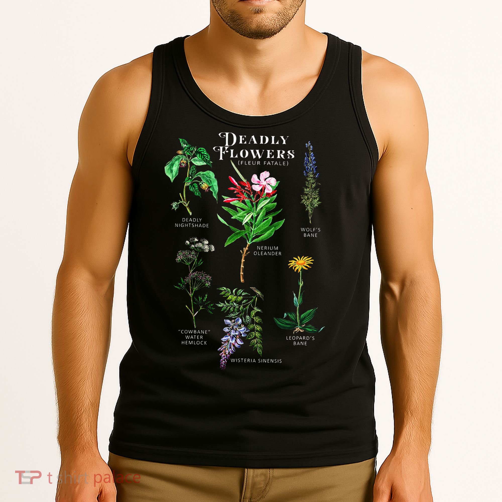 Poisonous Flowers Fleur Fatale Plant Halloween Gift Tank Top