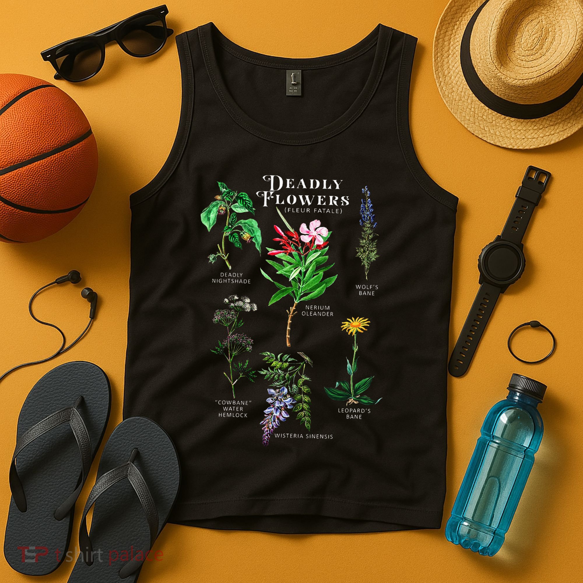 Poisonous Flowers Fleur Fatale Plant Halloween Gift Tank Top