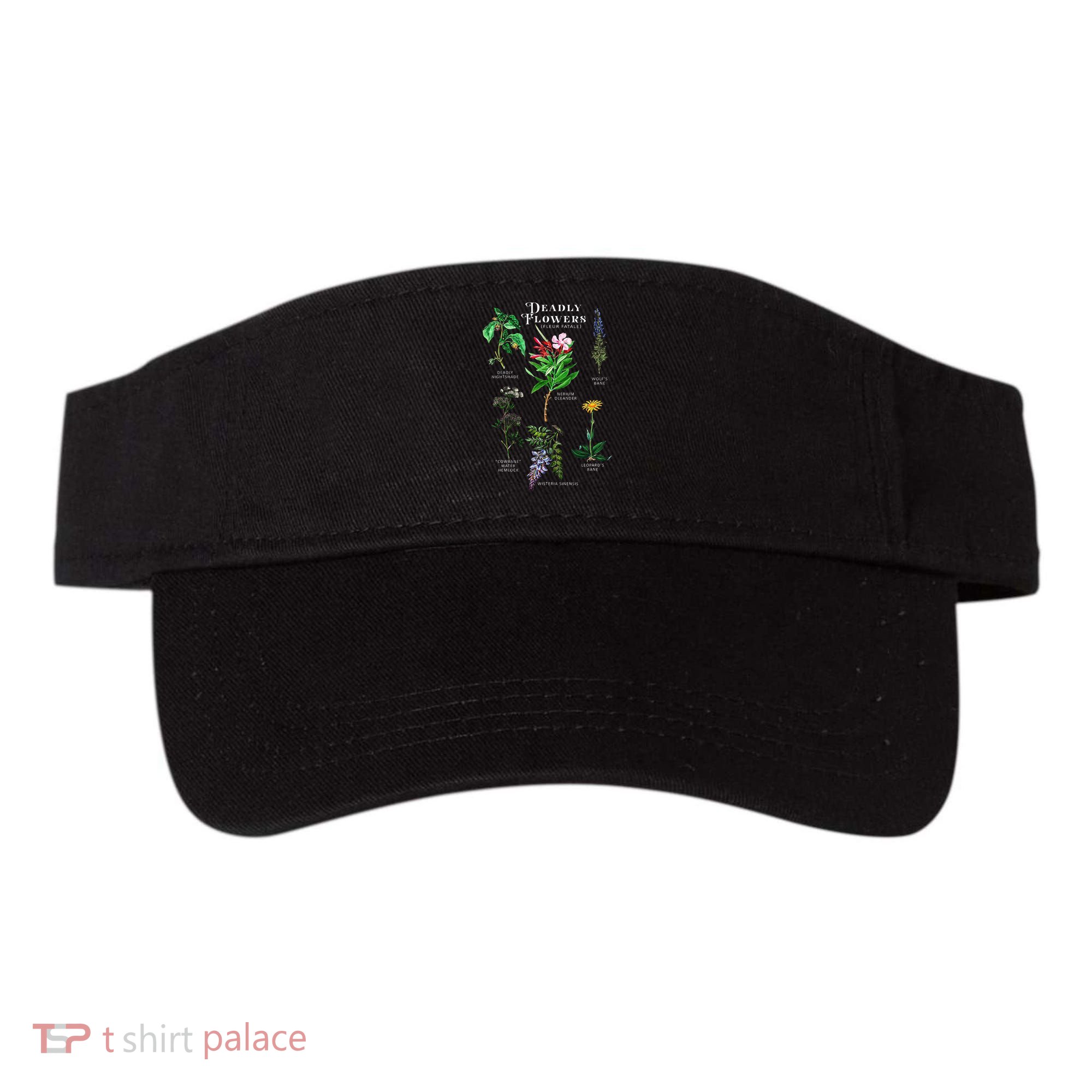 Poisonous Flowers Fleur Fatale Plant Halloween Gift Visor