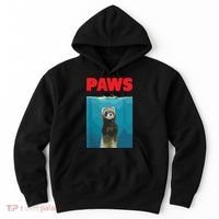 Paws Ferret Funny Parody Ferret Lover Gift Hoodie thumb 0
