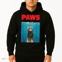 Paws Ferret Funny Parody Ferret Lover Gift Hoodie thumb 2