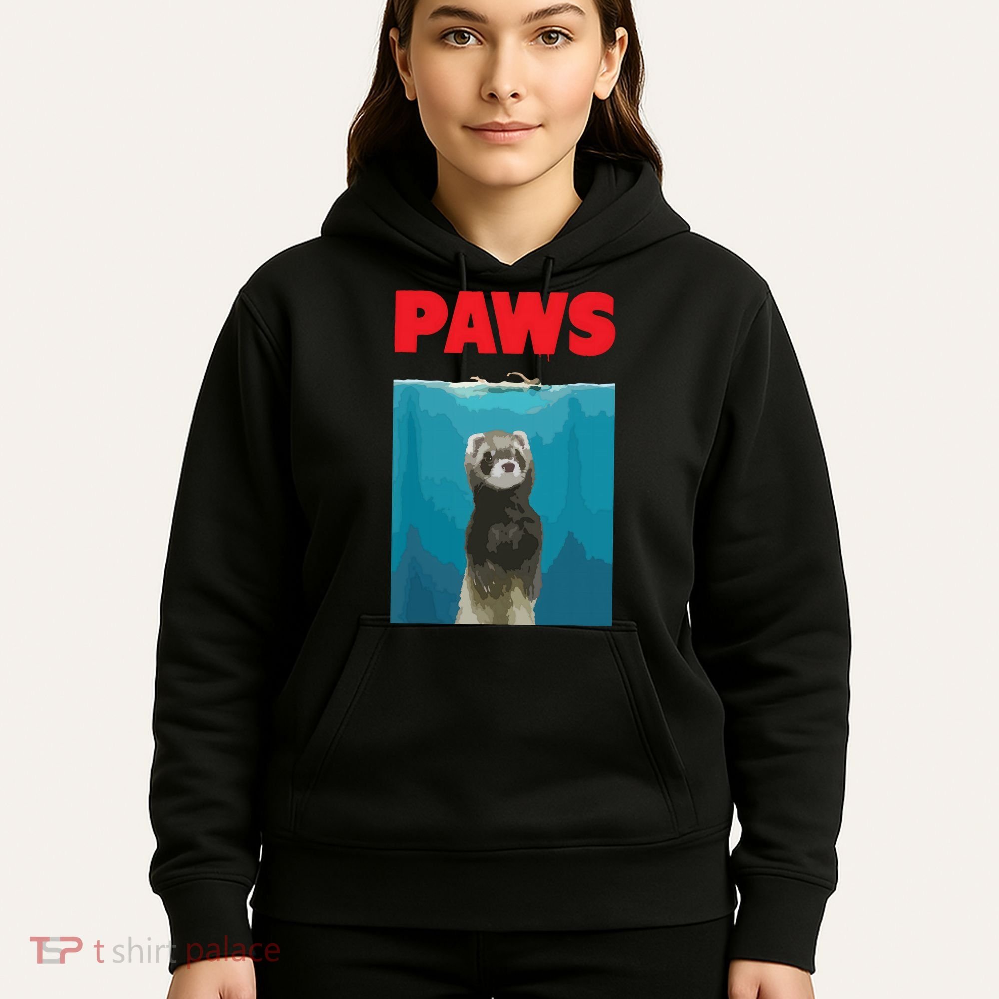 Paws Ferret Funny Parody Ferret Lover Gift Hoodie