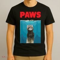 Paws Ferret Funny Parody Ferret Lover Gift T-Shirt thumb 3